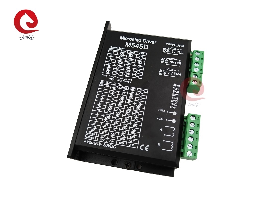 Junqi Nema23/34 Stepper Driver DM545D 4.5A 24~50VDC per 2 fasi Stepper Motor Controller Macchina di incisione CNC